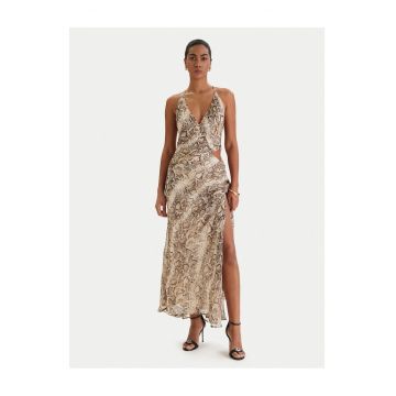 Rochie de cocktail -  bej - poliester