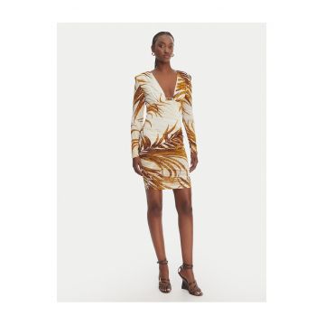 Rochie de cocktail -  bej - viscoza