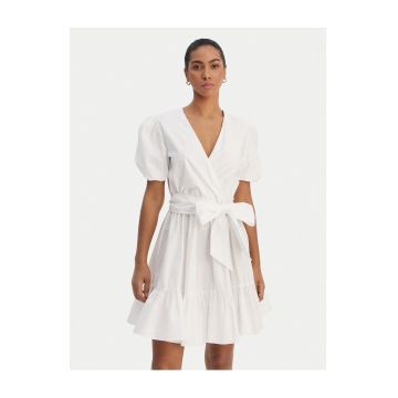 Rochie de cocktail Femei -  bumbac - roz - fermoar - Alb