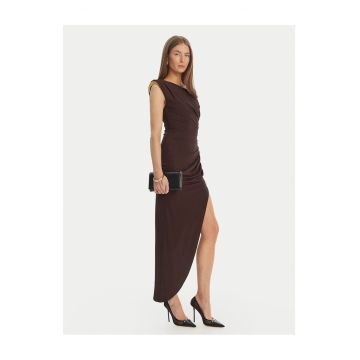 Rochie de cocktail  maro - viscoza - Maro