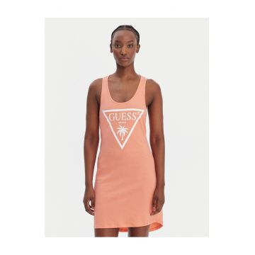Rochie de plaja -  bumbac - portocalie