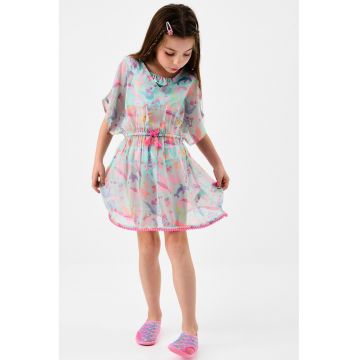 Rochie de plaja cu decolteu in V - Multicolor