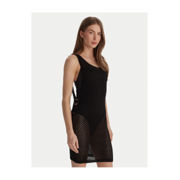 Rochie de plajă  din viscoză - Negru