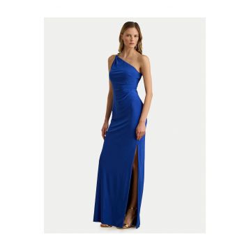 Rochie de seara -  albastru - poliester reciclat