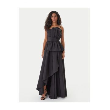 Rochie de seara -  negru - nailon - fermoar