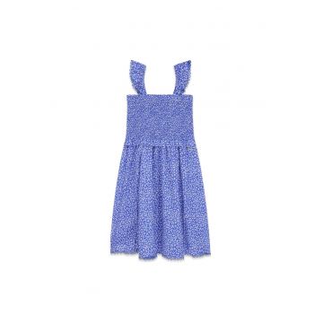 Rochie de vara -  70% viscoza - 30% lyocell - albastru -