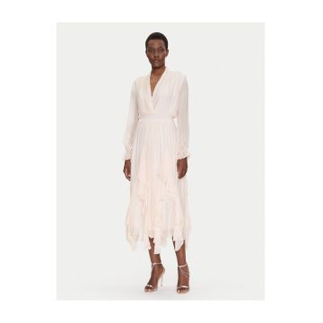 Rochie de vara -  70% viscoza - 30% matase - roz -