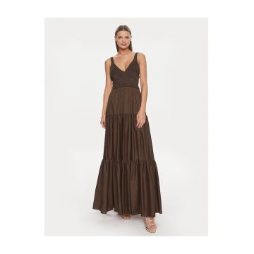 Rochie de vara -  bumbac - maro -