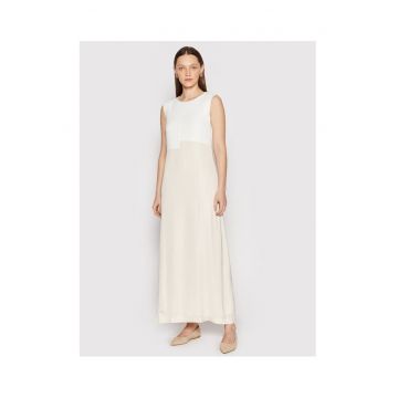 Rochie de vara dama  bej - alb -