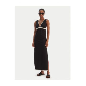 Rochie de vara  din bumbac negru - Negru