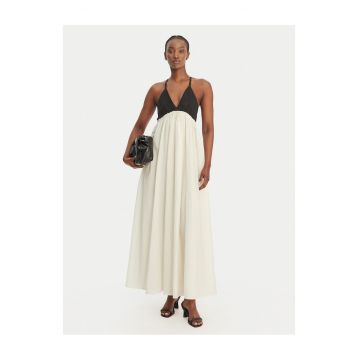 Rochie de vara -  eleganta - alb/negru - poliester