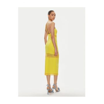 Rochie de vara -  galben - 60% in - 40% poliamida -