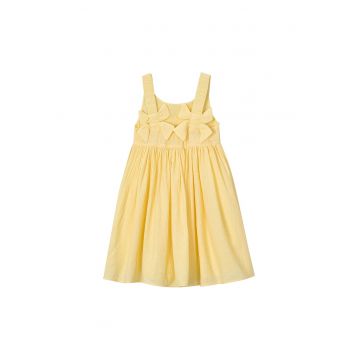 Rochie de vara -  galben - vascoza - captuseala 100% bumbac
