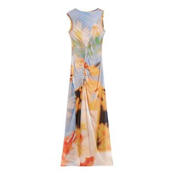 Rochie de vara -  multicolor - poliester - elastan