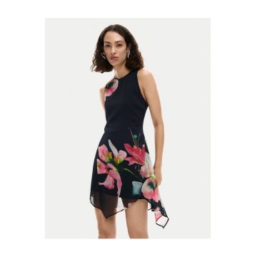 Rochie de vara  negru poliester - Negru