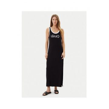 Rochie de zi -  neagra - fabricata din material usor
