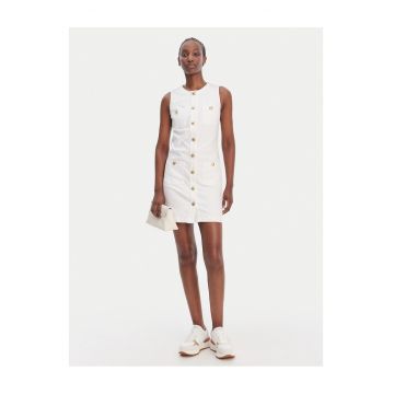 Rochie din denim - Alb