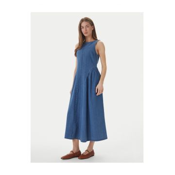 Rochie din denim  cu fermoar - Albastru