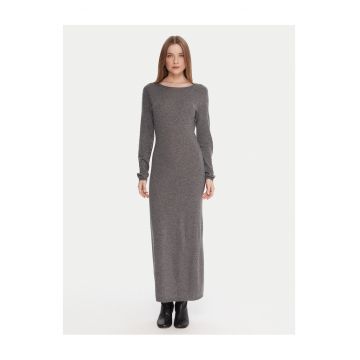 Rochie din tricot  gri -