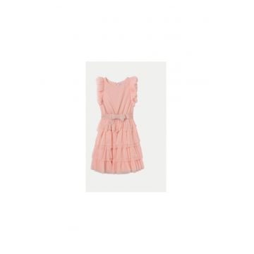 Rochie fete -  014475 - Roz - Poliester -