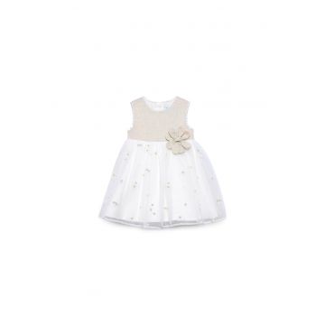 Rochie fete -  bej - 72% poliester - 100% bumbac