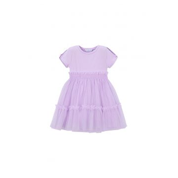 Rochie fete -  violet - 57% bumbac - 40% poliamida