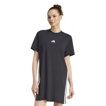 Rochie lejera cu maneci scurte - Alb - Negru -