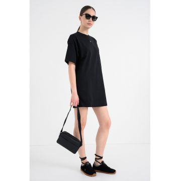 Rochie lejera cu maneci scurte - Negru antracit