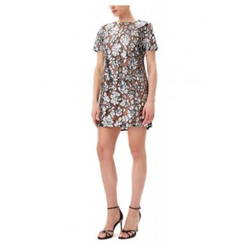Rochie - Michael - poliester - argintiu/negru