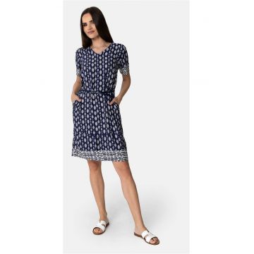 Rochie midi - Albastru marin