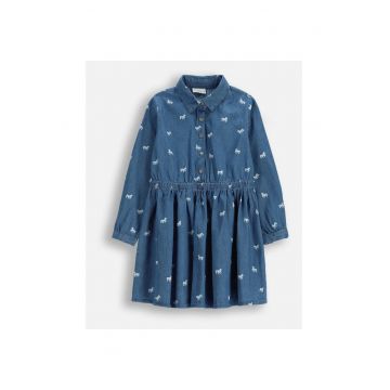 Rochie  motive animale - Albastru