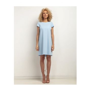 Rochie scurta cu pliu inversat pe spate T441