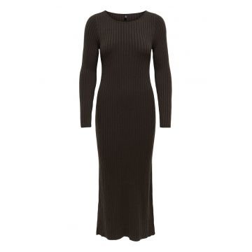 Rochie tricotata  50% acril - 28% poliester - 22% poliamida - maro