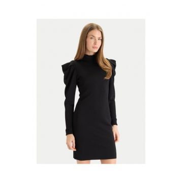 Rochie tricotata de dama  252AT3010 - negru