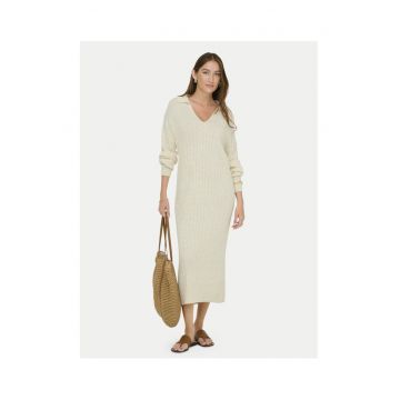 Rochie tricotata de dama  bej -