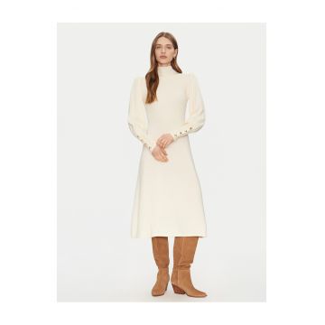 Rochie tricotata de dama  ecru