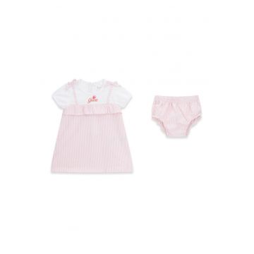 Set de rochie si chiloti - Alb/Roz
