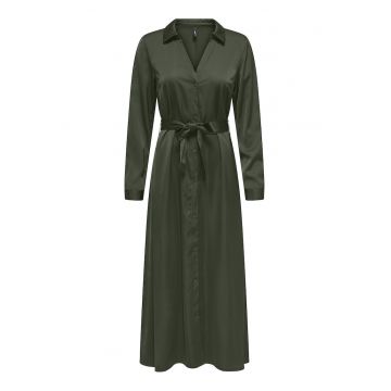 Rochie camasa pentru femei  verde - fabricata din material de calitate