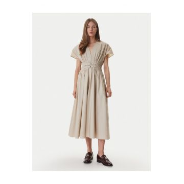 Rochie casual -  bumbac - bej