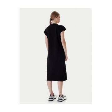 Rochie casual -  bumbac - negru - 90% bumbac - 10% elastan