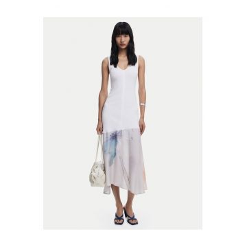 Rochie casual de dama  alba