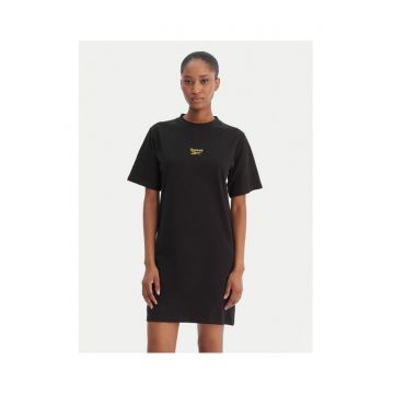 Rochie casual  din bumbac - Negru