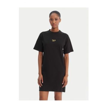 Rochie casual  din bumbac - Negru