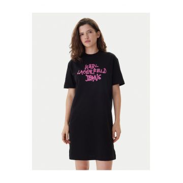 Rochie casual Femei -  bumbac organic - negru