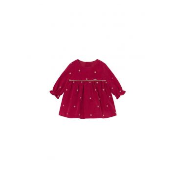 Rochie casual fete -  rosie - poliester - captuseala 100% bumbac -