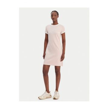 Rochie casual -  roz - plastic -