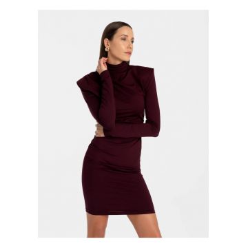 Rochie creion din amestec de modal Soreen - Bordeaux