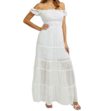 Rochie dama -  Poliester - Alb - Alb