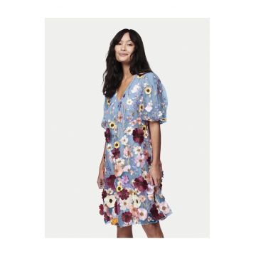 Rochie de cocktail dama  albastru deschis