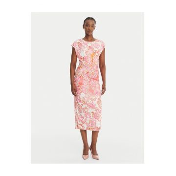 Rochie de cocktail -  poliester - roz - 96% poliester - 4% elastan
